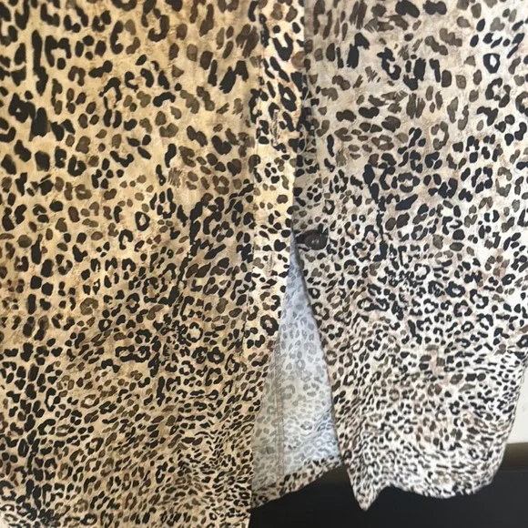 ZARA Leopard Print halter Sleeveless Jumpsuit - Picture 3 of 4